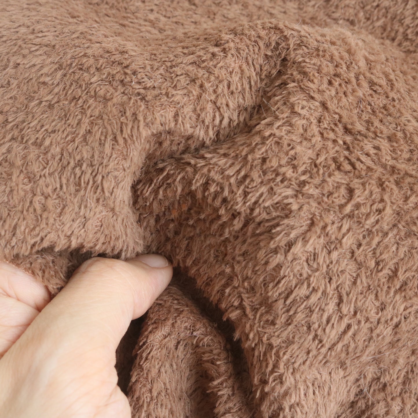 Last Piece- German Crushed Taupe Brown Viscose