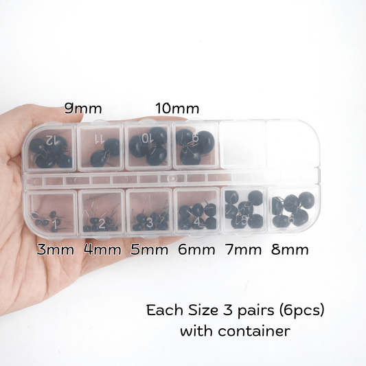 Black Glass Eyes Mix Pack
