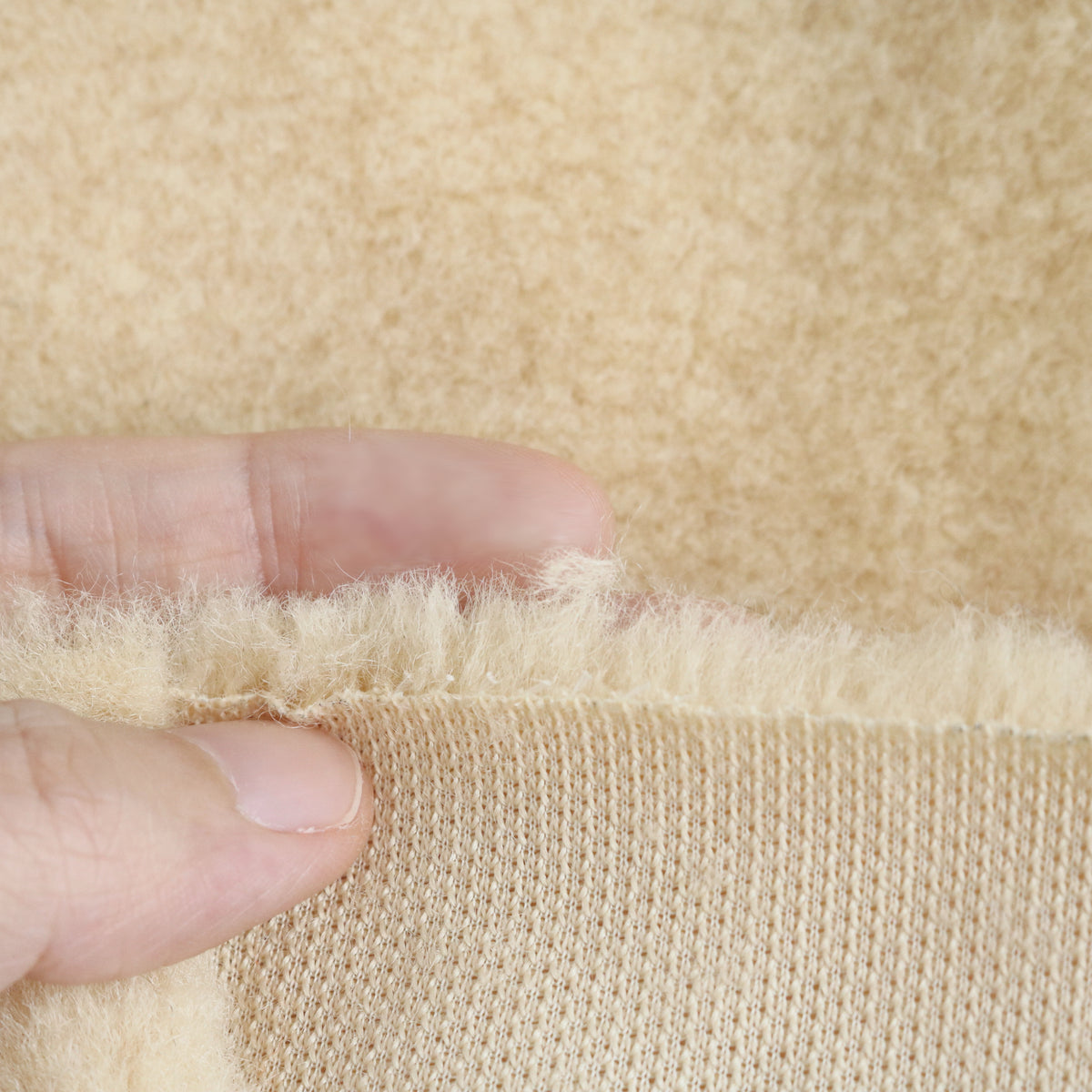 Wool Texture Mini Bear Fabric C01