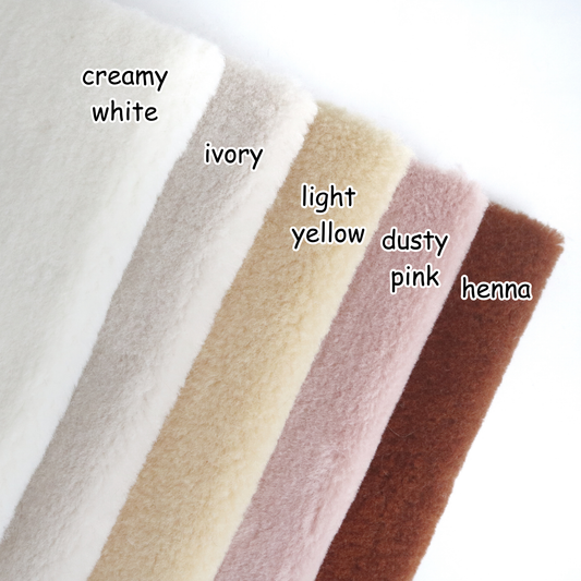 Wool Texture Mini Bear Fabric C01