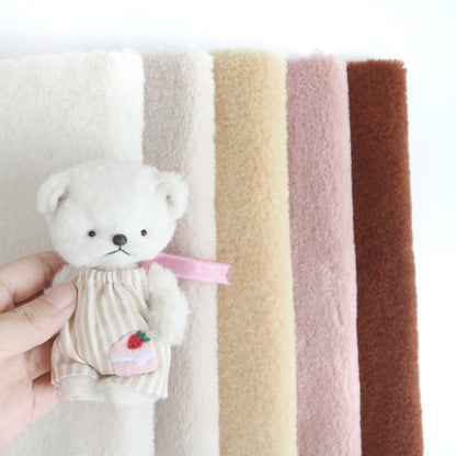 Wool Texture Mini Bear Fabric C01
