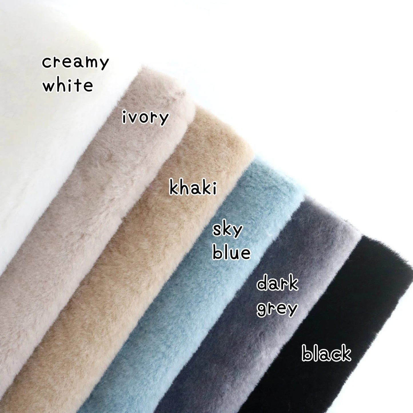 Wool Texture Faux Fur C07