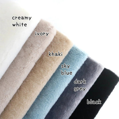 Wool Texture Faux Fur C07