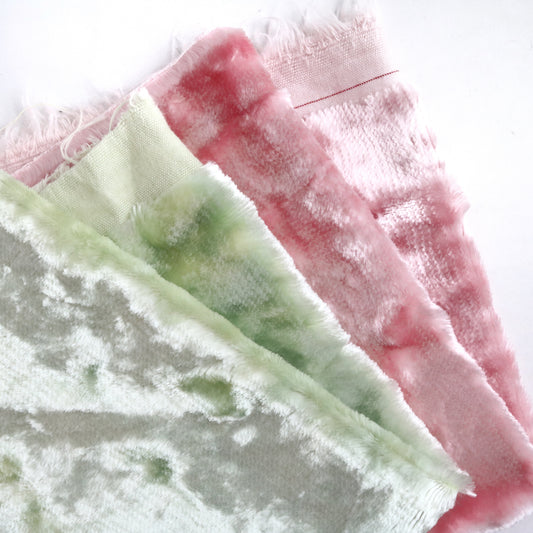 Last Piece Bundle- Shiny Viscose in Pink/Green