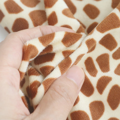 Fawn Deer Giraffe Minky Fleece Fabric M08