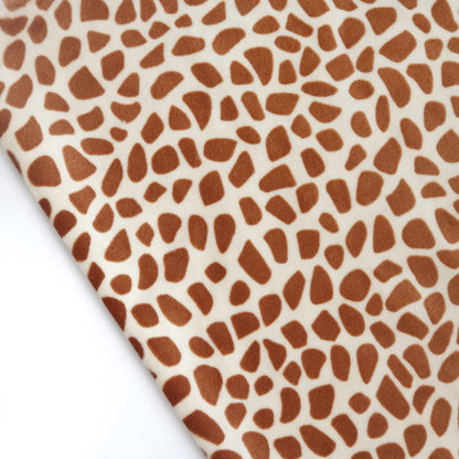 Fawn Deer Giraffe Minky Fleece Fabric M08