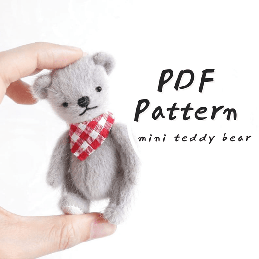 mini teddy bear sewing pattern
