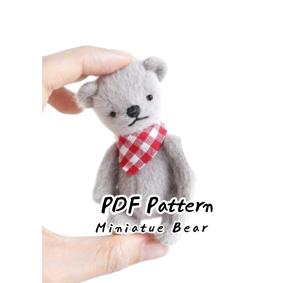 Mini Teddy Bear Sewing Pattern
