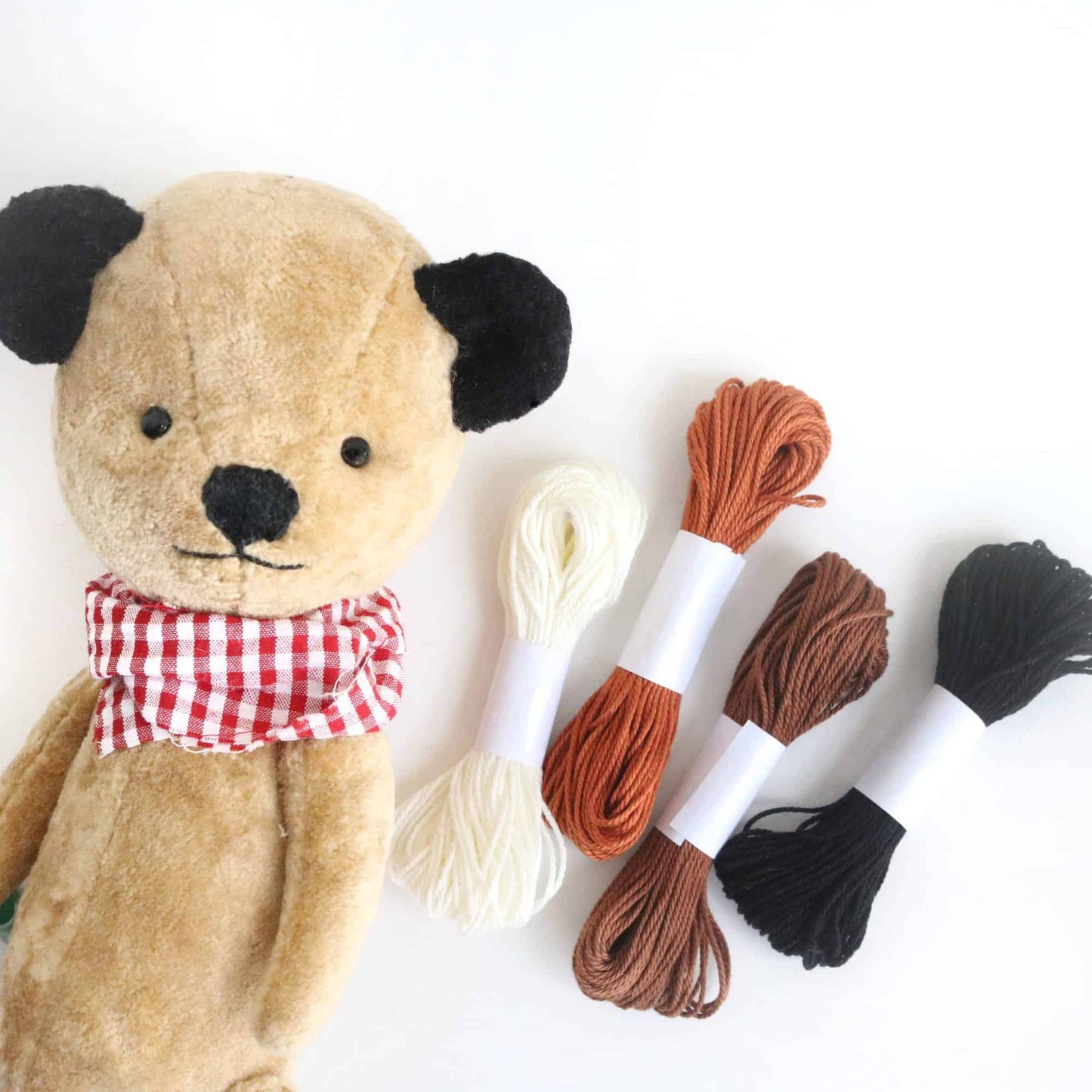 thread for teddy bear nose embroidery
