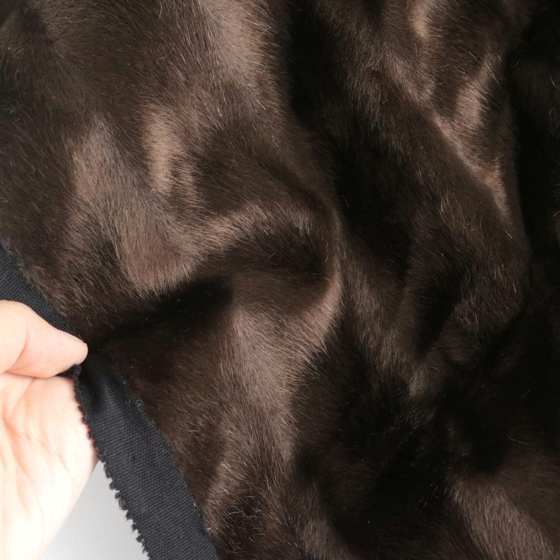 mini bear fur fabric