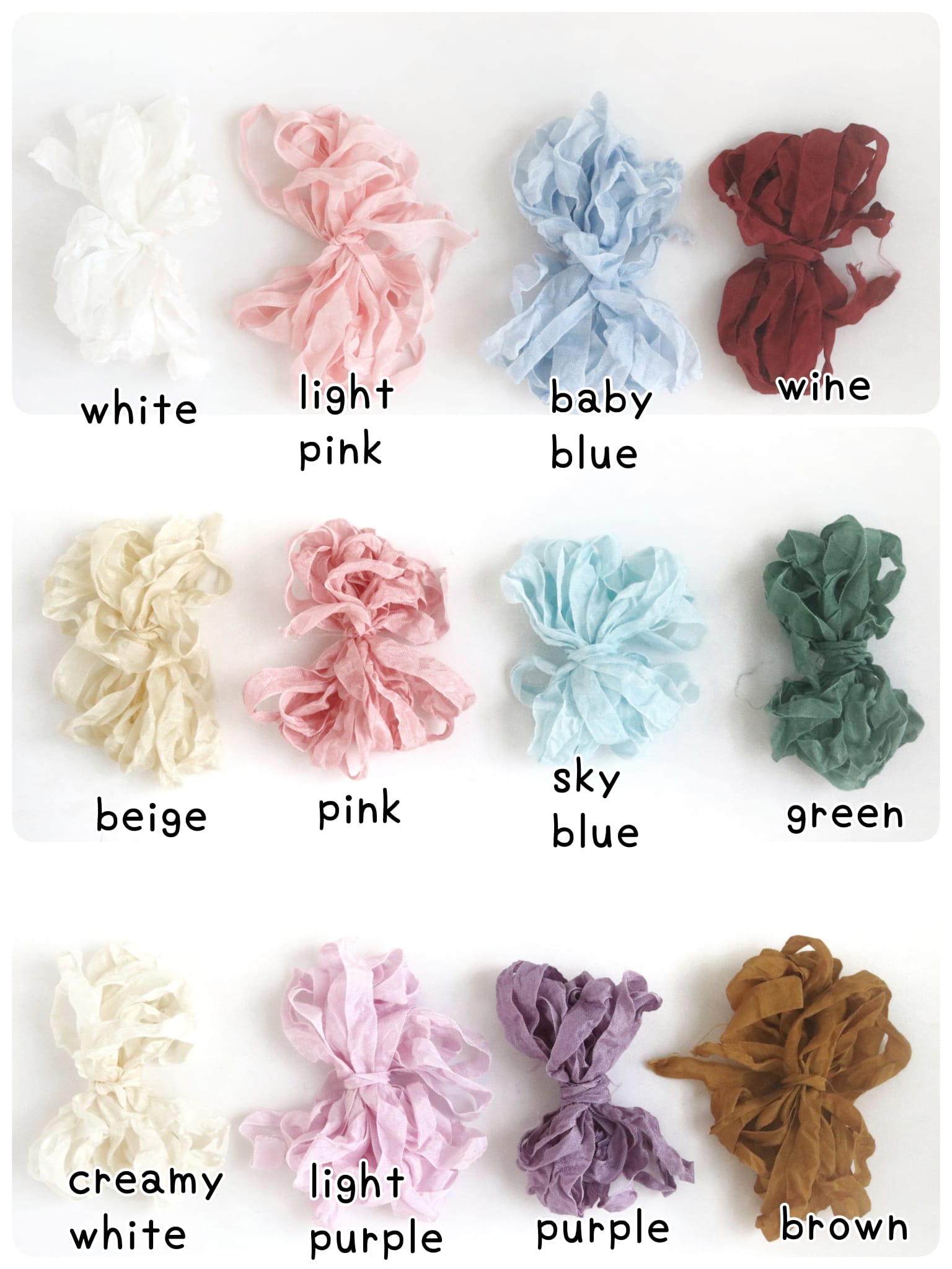 hand crinkled ribbon
