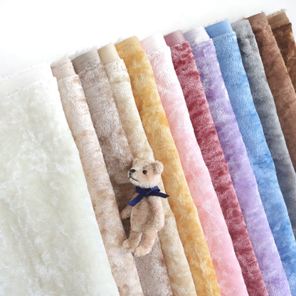 miniature bear velvet fabric