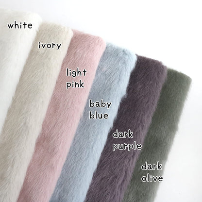 mini bear fur fabric