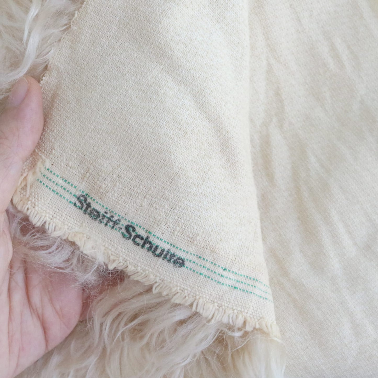 Hand-dyed Steiff Schulte mohair A77