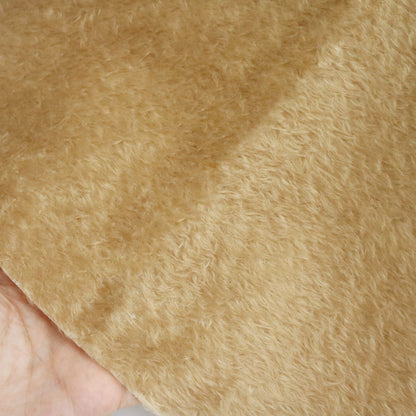 (Yard) 10mm Khaki mohair fabric A46