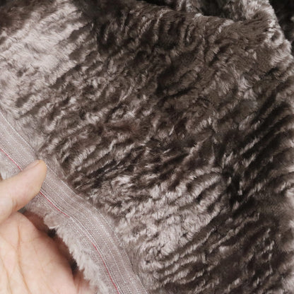 grey curly viscose for teddy bear A38