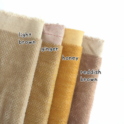 hand-dyed 3mm mini bear mohair fabric A53