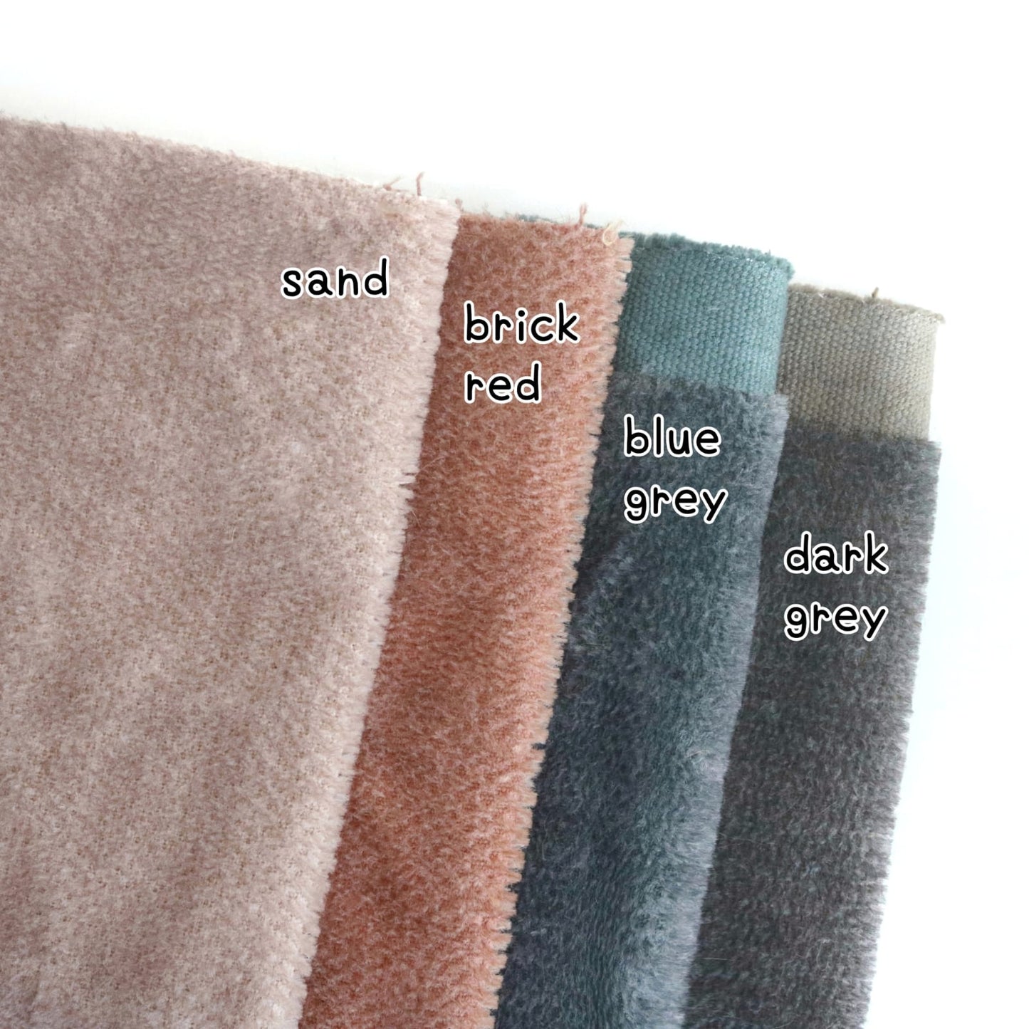 hand-dyed 3mm mini bear mohair fabric A53