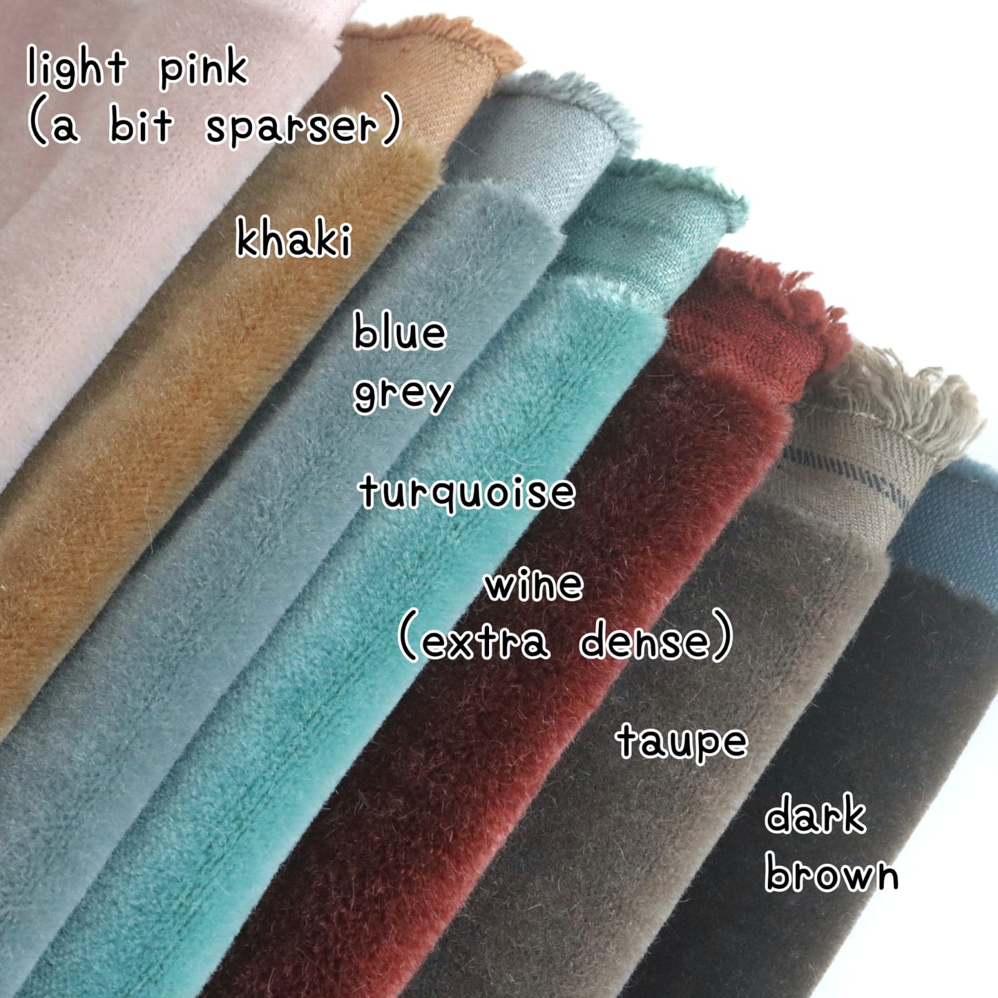 4mm pile mini bear mohair fabric A29
