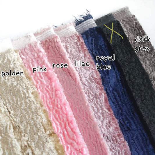 Curly viscose fabric for teddy bear A38