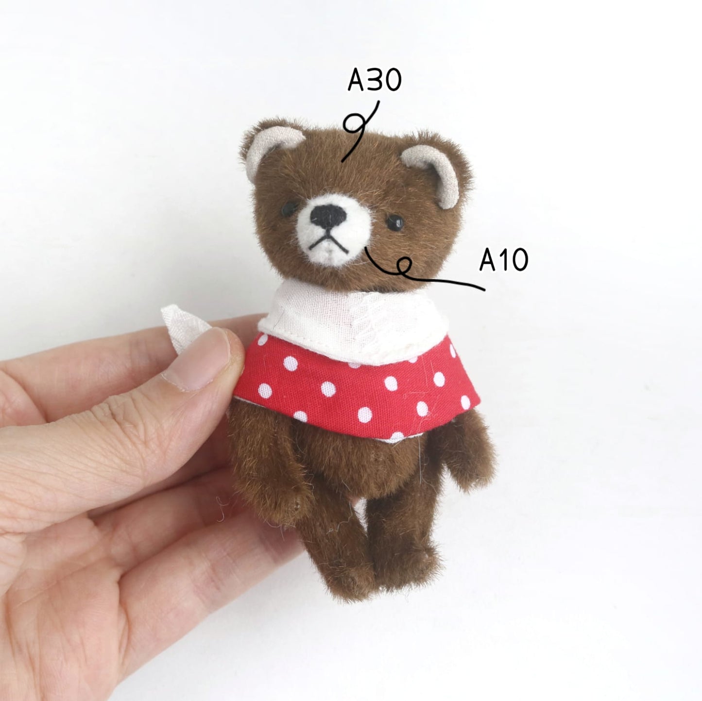 9cm mini bear sewing pattern