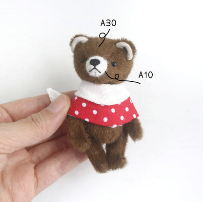 9cm mini bear sewing pattern