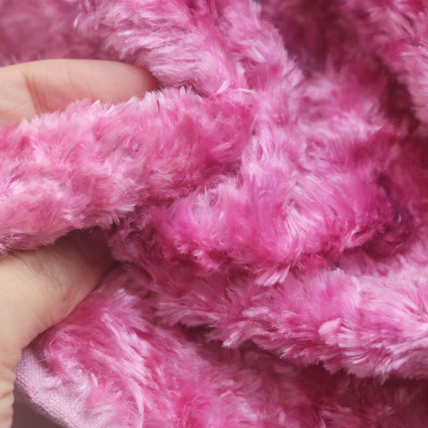 Hand-dyed Pink Viscose Fabric A49D