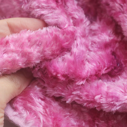 Hand-dyed Pink Viscose Fabric A49D