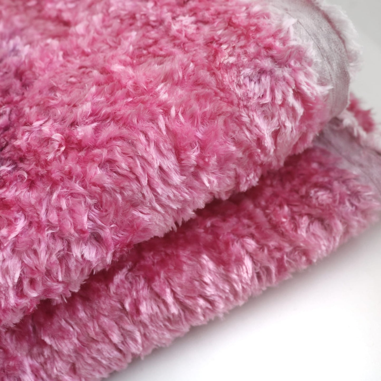 Hand-dyed Pink Viscose Fabric A49D