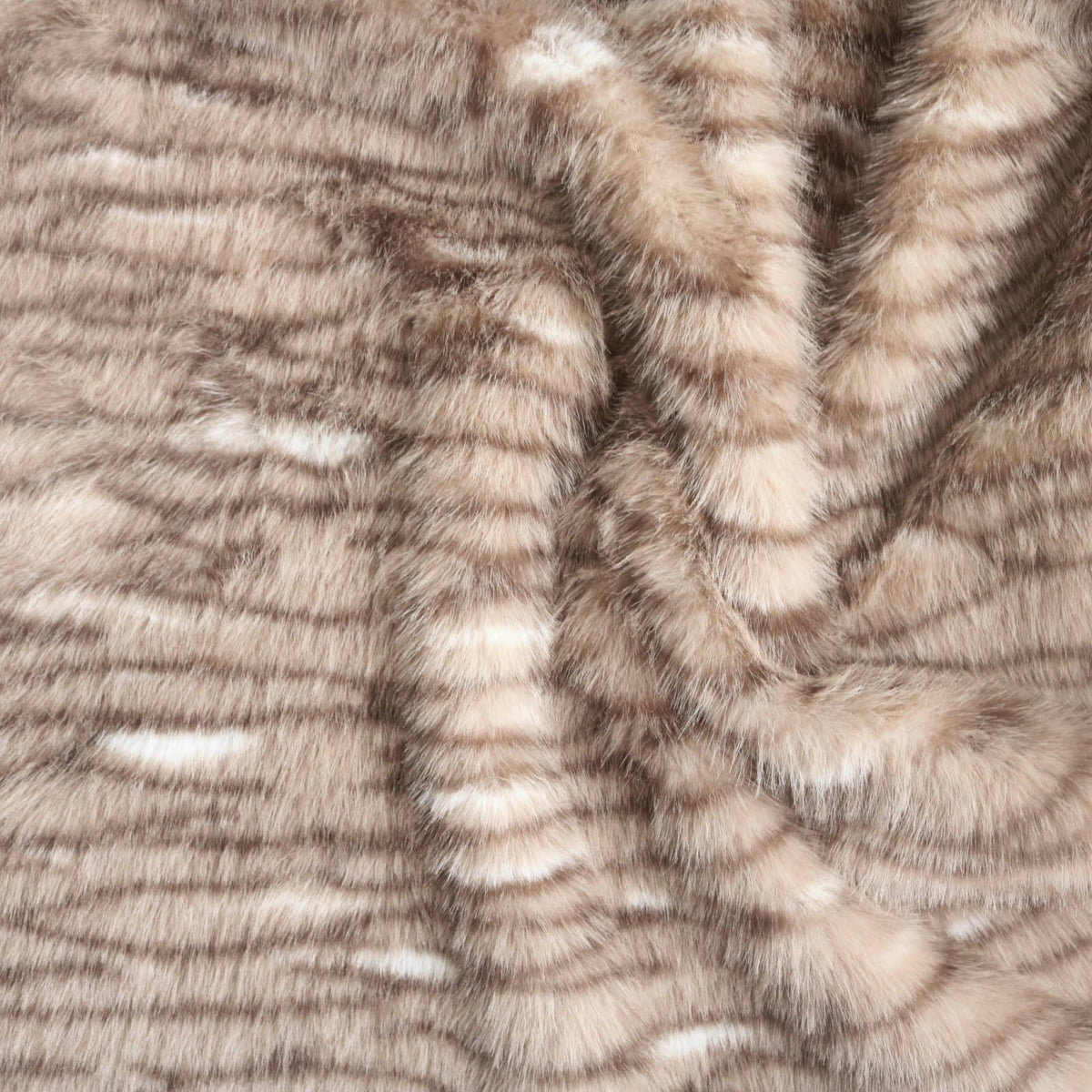 Tabby Cat Print Faux Fur B18
