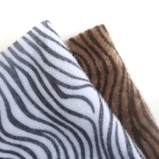 Zebra Print Mini Bear Fabric A63