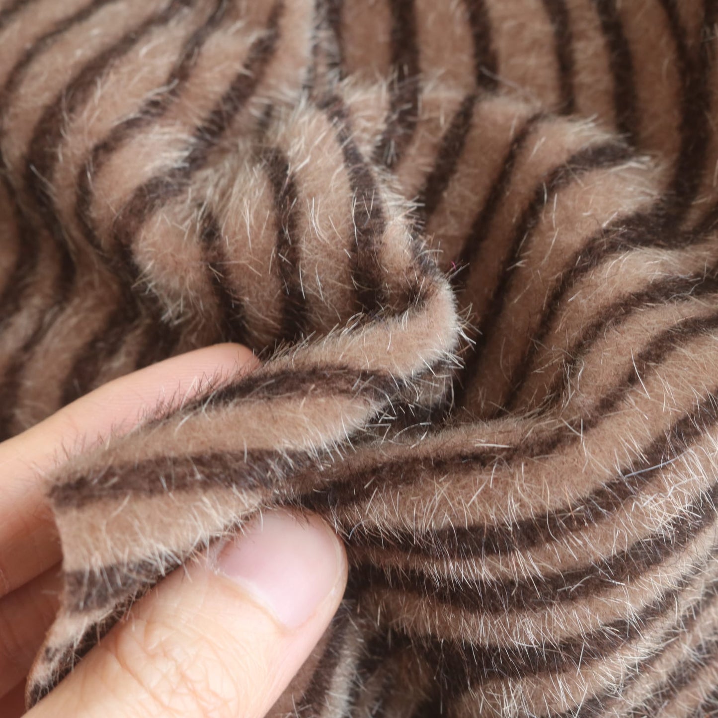 Zebra Print Mini Bear Fabric A63