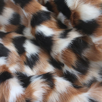 Calico Cat Pattern Faux Fur B20