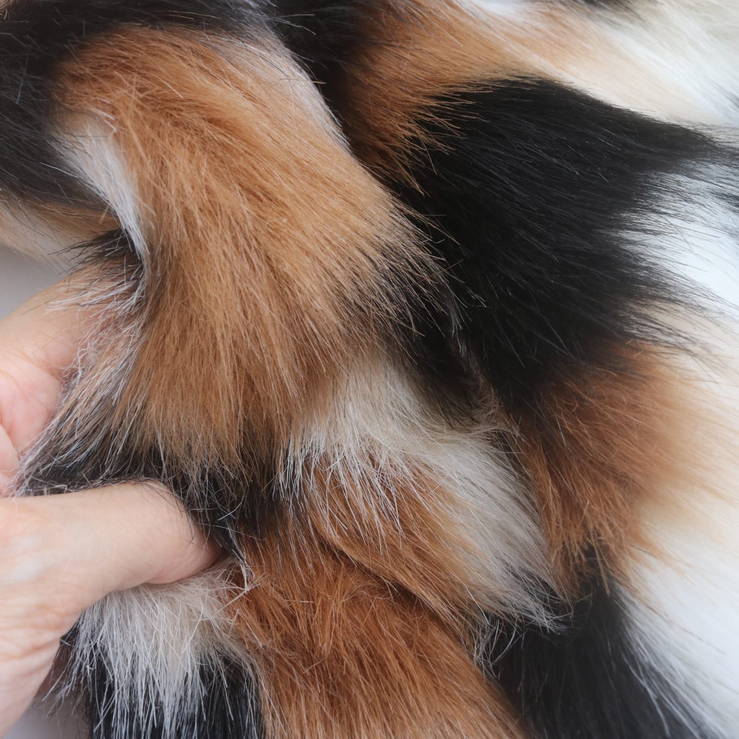 Calico Cat Pattern Faux Fur B20