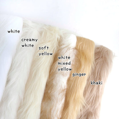 50mm Shaggy Long Pile Faux Fur B13