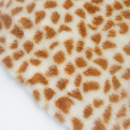 giraffe pattern faux fur