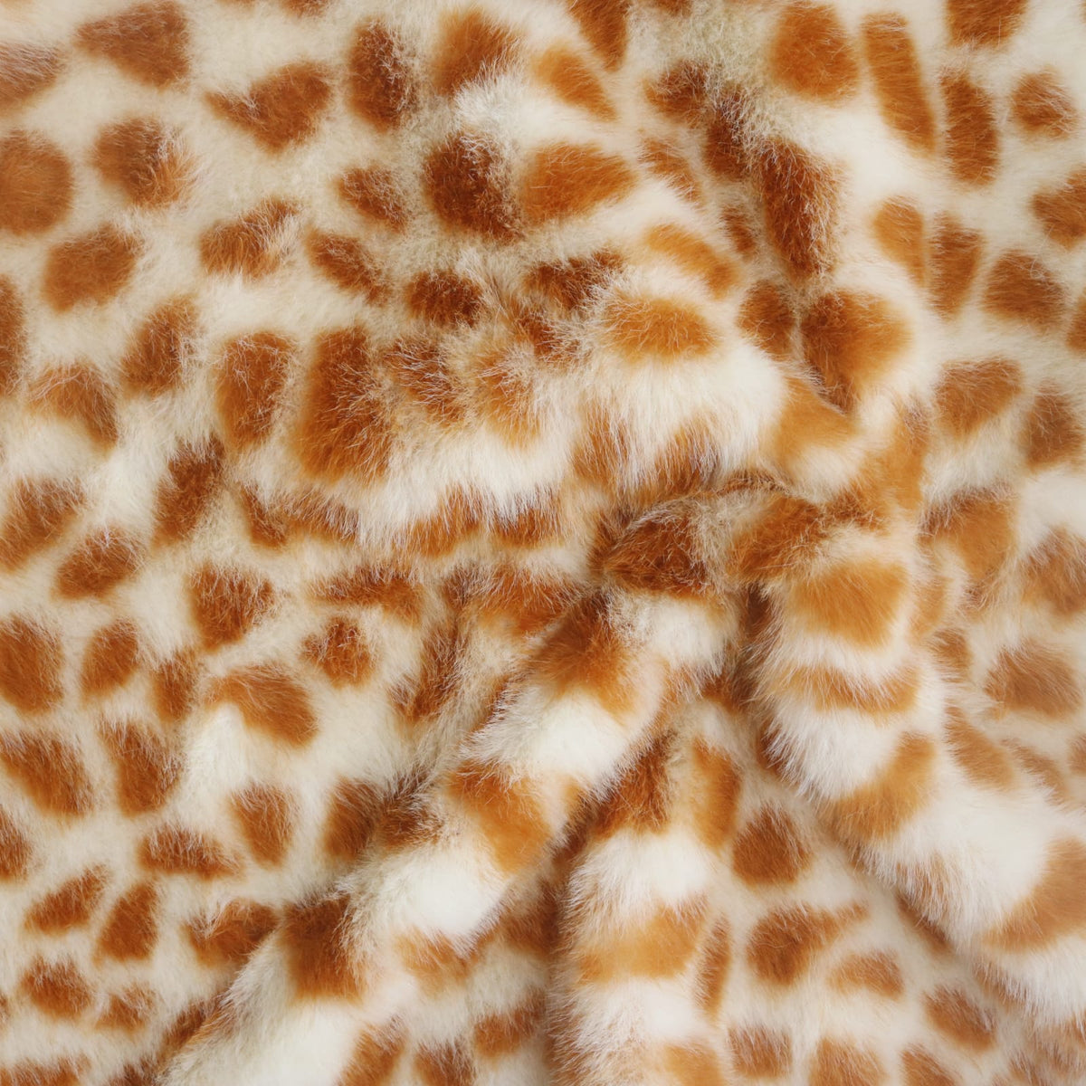 giraffe print faux fur