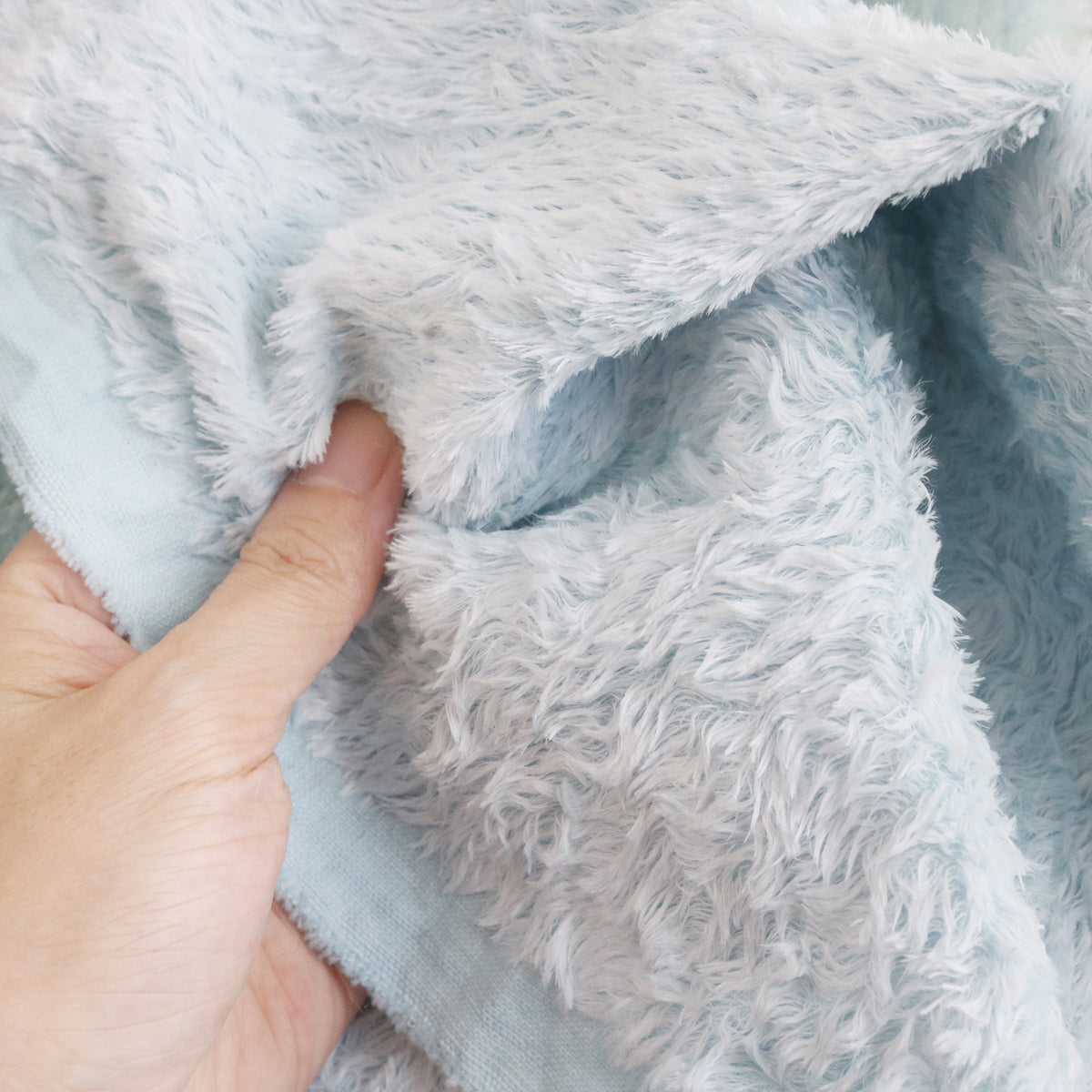 Blue Set- Hand-dyed Mohair & Viscose