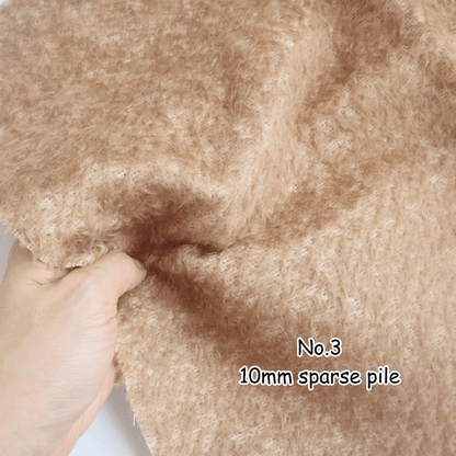 Yellow & Brown Mohair Fabric
