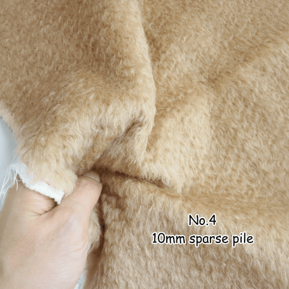Yellow & Brown Mohair Fabric