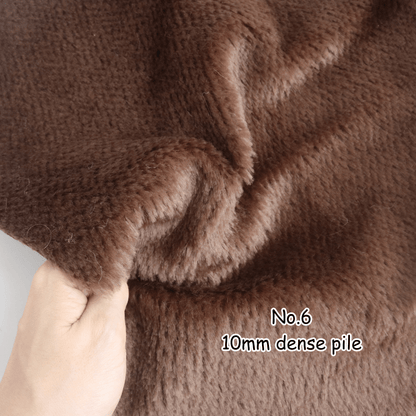 Yellow & Brown Mohair Fabric
