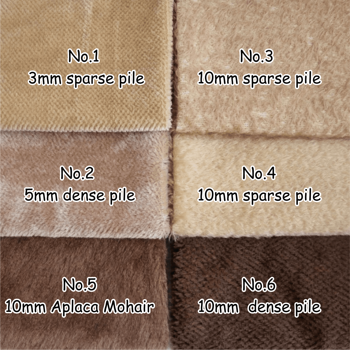 Yellow & Brown Mohair Fabric