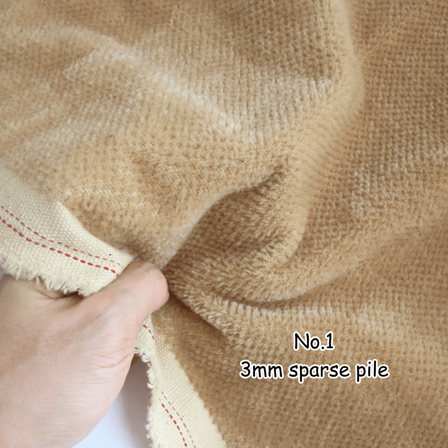 Yellow & Brown Mohair Fabric