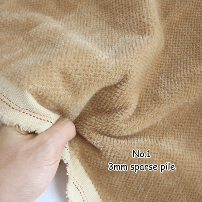 Yellow & Brown Mohair Fabric