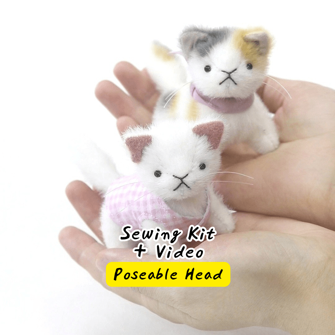 Mini Cat Plush Sewing Kit