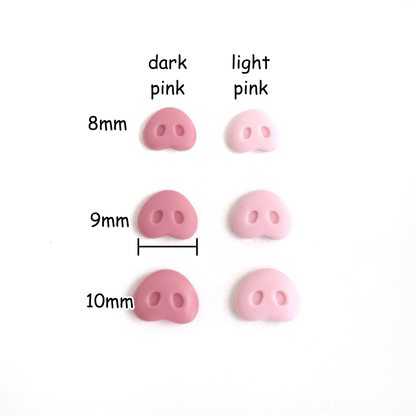 5pcs Handmade Clay Pig Nose