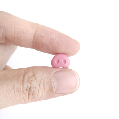 5pcs Handmade Clay Pig Nose