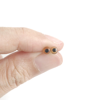 10pairs Small Coloured Glass Eyes on Wire