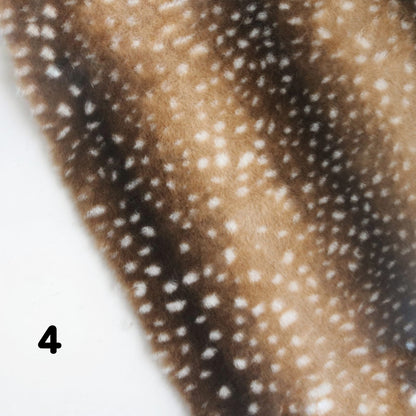 Deer/Fawn Print Faux Fur B17
