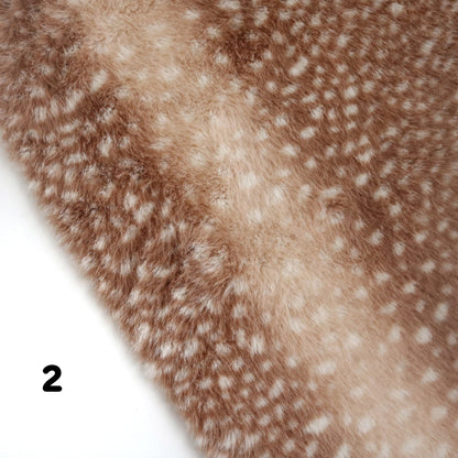 Deer/Fawn Print Faux Fur B17